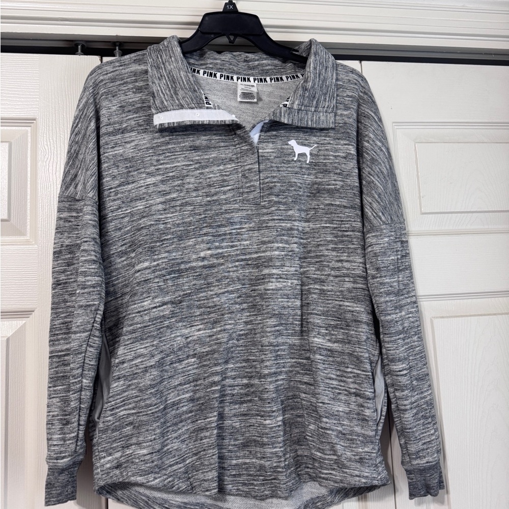 Victoria's Secret PINK Heathered Gray Pullover